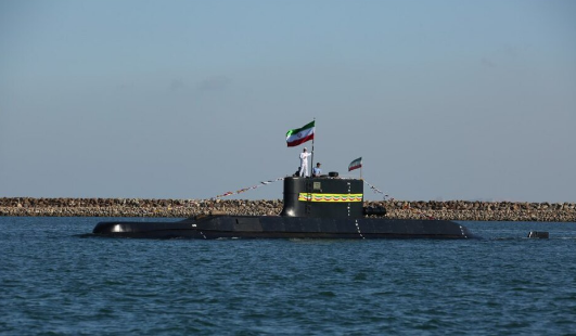 Iranian naval vessel at sea