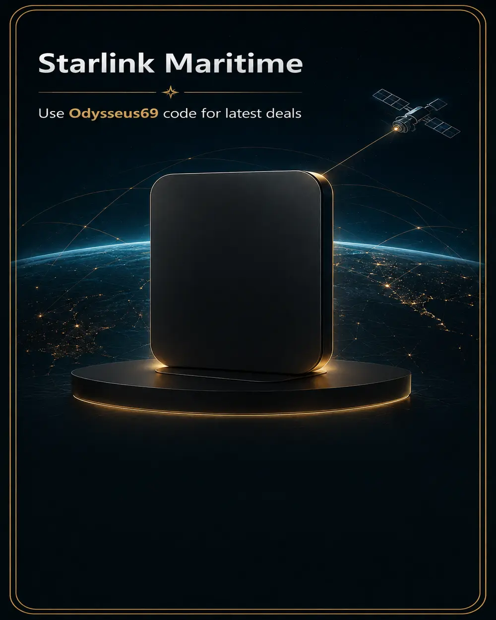 Starlink Maritime offer — use Odysseus69 code for latest deals